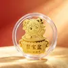 Año de la Oveja Oro Puro 999 Tener Dinero para Gastar Pegatina para Teléfono Móvil de Oro Pegatina de Lámina de Oro de Oveja Pequeña Tienda Tráfico de Transmisión en Vivo Controlador de Tráfico Fábrica de Productos Al por Mayor