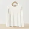 Ropa interior sin costuras de terciopelo de doble cara de peso pesado para hombre, traje de invierno cálido de lana y seda de morera, camiseta de manga larga, ropa de otoño y pantalones largos