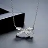 Jinse Moda Estilo Coreano Simple Versátil Nicho Diseño Ins Collar con Colgante de Lazo para Mujer Venta Directa del Fabricante