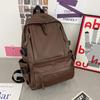 Nueva mochila de PU de gran capacidad, venta al por mayor, mochila escolar para estudiantes, mochila para computadora, mochila de moda coreana para hombres y mujeres