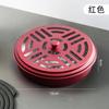 Caixa de Incenso para Mosquitos de Ferro Forjado Incensário à Prova de Fogo para Exterior com Tampa Doméstico Interno Portátil Multifuncional Placa Oca para Incenso de Mosquitos