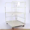 Carrinho de Logística Dobrável Barra de Aço Reforçada Manuseio de Virada Armazém Desmontagem Montagem Gaiola de Triagem Expressa Carrinho Armazenamento Móvel