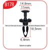 Adequado para Saturn autopeças tampa do arco da roda empurre localizador nylon preto carro nylon fivela B178