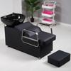 Cama de Lavado Semi-Reclinable al por Mayor para Salones de Belleza, Cama para Cortar y Lavar el Cabello, Sillón de Lavado para Salón de Belleza, Cama de Terapia Capilar con Masaje
