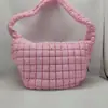 Bolsa de Tecido Grande Capacidade Preenchida com Algodão Transfronteiriça Bolsa de Ombro Tote Plissada Versátil Nicho Literário Bolsa Feminina Guangzhou Shiling Bag