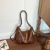 Mochila Retro para Mujer 2026 Nueva Moda Bolso de Hombro Único Cruzado para Viaje Diario Bolso Tote Casual de Gran Capacidad Multiusos