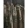 Bamboo Marrón Acetato Seda Planta Tela Vestido Camisa Falda Qipao Ropa Tela de Diseñador Verano