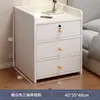 Mesita de Noche Pequeña para Dormitorio del Hogar 2026 Venta Caliente Almacenamiento Gabinete Pequeño Mesita de Noche para Habitación de Alquiler Estante de Almacenamiento Simple