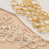 Retenedor de color 18K Doble orificio Redondo Diamante Estrella Flor Flor Accesorios Cuenta Bolsa Cuenta Anillo diy Pulsera Colgante Set Cuenta Anillo