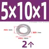 Junta Plana de Acero Inoxidable 304, Arandela Redonda Ampliada, Arandela Delgada M2M3M4M5M6M8M10, Arandela Metálica Engrosada