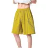 Pantalones Cortos Deportivos de Cintura Elástica Estilo Hasselblad para Hombres y Mujeres, Shorts Ligeros de Cinco Puntos para Exteriores de Verano, Pantalones Retro Casuales Rectos de Largo Medio