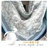 Pañuelo de Seda Estilo Chino Jardín de Suzhou, 70X70 Cm, Pañuelo Cuadrado Pequeño de Seda Artificial para Mujer, Pañuelo de Cabeza Estilo Vintage Primavera y Otoño, Pañuelo Protector de Cuello, Chal