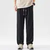 Pantalones Casuales de Pierna Recta Transpirables de Algodón y Lino de Moda para Hombre, Estilo Delgado de Verano, Pantalones Casuales de Pierna Recta Sueltos Nuevos 2026
