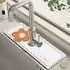 Tapete Drenante de Lama Diatomácea Pad Absorvente para Torneira de Cozinha Limpável Sem Lavagem Resistente a Mofo Secagem Rápida Pad para Pia de Lavatório