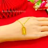 Novo Produto, Mesmo Estilo do Xiaohongshu, Colar com Pingente Vajra Dourado Atrai-Riqueza, Corrente para Clavícula Empilhável Joias Atacado