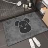 Tapete de piso suave de barro de diatomeas para baño, puerta de baño, absorbente, de secado rápido, antideslizante, tapete para pies, tapete para inodoro de baño