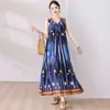 Vestido de Algodão e Seda Novo de Verão 2026, Vestido Regata da Moda, Vestido de Alça Comprimento Médio Acima do Joelho, Vestido Longo Solto Plus Size