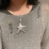 Collar Largo con Colgante de Estrella de Cinco Puntas para Mujer Diseño de Nicho de Alto Nivel Accesorios de Estrellas de Mar Costeros Dulce Fresco Spice Girls Ins