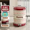 Papelera de Lujo Ligero para Uso Doméstico, Cubo de Basura de Gran Capacidad para Cocina con Tapa, Papelera para Sala de Estar y Dormitorio con Anillo de Presión y Pedal