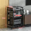 Gabinete de Equipamento Amplificador com Espaçamento Ajustável, Suporte de Amplificador de Camadas Múltiplas, Suporte de Áudio para Caixa Acústica de Home Theater Hifi