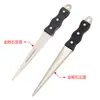 Afilador de cuchillos de diamante estilo japonés, punta afilada con mango plano negro, piedra de afilar para cocina 0808D, herramienta para afilar cuchillos