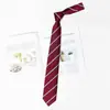 Estilo Universitario JK Japonés Corbata Perezosa Sin Nudo Corbata de Camisa Temporada de Graduación para Mujer vino tinto Traje de Saimen Traje de Licenciatura Corbata de Moño Mujer