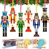 Árbol de Navidad Tridimensional DIY Virutas de Madera Pintadas para Niños Tablero de Dibujo de Madera Set de Manualidades Estrella Huevo Hecho a Mano