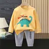 Conjunto de Ropa Interior Infantil de Otoño y Primavera para Niños Algodón Puro Ropa de Otoño para Niño Niña Ropa y Pantalones de Otoño para Bebé Pijamas Ropa para Estar en Casa Venta al por Mayor