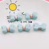 Cuerda para el pelo de lazo de pegamento en crema nueva Pegatina para refrigerador Parche para funda de teléfono Venta en vivo Accesorios de resina