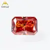 Moissanita de Color Piedra Preciosa Wuzhou Corte Radiante Irregular 1-3 Quilates Pasó la Prueba del Bolígrafo Detector de Diamantes Juego en 18K