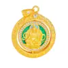 Loja de ouro Puzuo mesmo estilo ouro de areia acessórios diy Bao Xianghua Huang Cai Shen Jin Yu Mantang pingente novo estilo chinês colar para mulheres