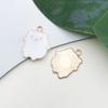 1 gota de óleo branco pingente pulseira colar pingente pequeno pingente artesanal diy chaveiro joias acessórios atacado