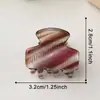 Pinza para el pelo a rayas pequeñas de estilo suave al por mayor de fábrica para flequillo y cabello suelto, pinza de garra versátil, accesorio simple para el cabello para mujeres
