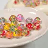 Cuentas Lindas Pintadas a Mano Corazón Colorido Verano Dopamina Accesorios para Ropa Cuentas Sueltas DIY Niña con Cuentas Puntos