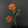 Flores artificiales vintage estilo wabi-sabi, ramos falsos estilo pastoral, hojas de otoño, flores secas, decoraciones de jarrón para el hogar, sala de estar y comedor