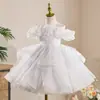 Vestido Infantil Transfronterizo, Dama de Honor, Vestido de Princesa a la Moda, Falda Tutú con Lentejuelas, Ropa de Piano para Niños Grandes y Niñas Venta al por Mayor