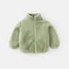 Comércio Exterior Roupas de Pelúcia para Crianças Outono e Inverno 2025 Roupas Infantis Moletons Masculinos e Femininos Jaquetas de Lã Versáteis Roupas Quentes