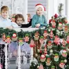 Adorno de Madera para Árbol de Navidad de Caramelo y Paleta Navideña Transfronteriza con Cuerda Duende Muñeco de Nieve Papá Noel Pingüino Decoración