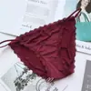 [Rojo Ancola] 880# Ropa Interior Roja Grande de Año Nuevo Malla de Encaje Seda de Hielo Ropa Interior Roja