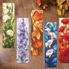 30 peças de série de flores de vidro colorido simples conta de mão material criativo literário em marcadores de papel de leitura podem ser DIY