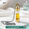 Isqueiro de Querosene Transparente com Design de Cintura Fina, Estilo Colar com Pingente da Moda, Isqueiro de Querosene com Roda de Pederneira Personalizada, Novo Modelo