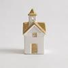 Decoraciones Navideñas Escandinavas de Gran Venta, Artesanías, Candelabros de Cerámica para Exportación, Casitas Pequeñas, Luces Nocturnas LED, Luces Ambientales