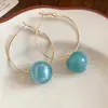 Pendientes de Resina de Colores Dulces Dopamina Aguja de Plata Pendientes de Botón Dulces y Frescos Estilo Coreano Ins Pendientes Versátiles para Mujer
