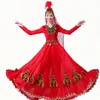 Trajes Étnicos de Xinjiang Trajes de Palco Performance Étnica Uigur de Xinjiang Trajes de Dança Femininos