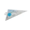 Juego de Reglas Triangulares Deli 6420, Juego de Dos Piezas, Regla Graduada de 20 cm/Regla de 20 cm, Juego de Reglas Triangulares
