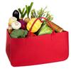 Bolsa de transporte portátil de fieltro para almacenamiento de leña al por mayor, bolsa portátil de fieltro para organizar artículos diversos, cesta plegable para almacenamiento de leña