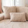 Cojín de Sofá de Forma Especial Color Liso Cómodo Terciopelo de Algodón Funda de Sofá Sensación Moderna de Alta Gama Cojín de Asiento para Sofá de Tres Plazas Antideslizante Lavable a Máquina