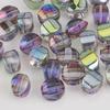 Cuentas de Vidrio Iridiscente Electrochapadas de Corte Largo Retorcidas en Forma de Calabaza de 10*13mm Accesorios para Pulsera Collar DIY Exclusivamente para Ventas Transfronterizas