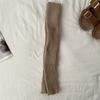 Calcetines de otoño e invierno calcetines apilados calcetines de pantorrilla de punto de pierna de felpa gris para mujer medias blancas gruesas cálidas blancas
