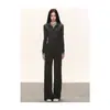 Traje Informal de Estilo Coreano para Principios de Otoño, Estilo Perezoso, para Mujer, Nuevo Diseño 2025, Elegante Conjunto de Sudadera con Cuello Alto